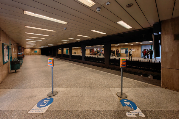 Budapest, M1 metró, Széchenyi fürdő, bélyegkép