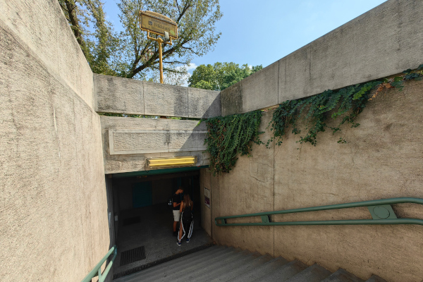 Budapest, M1 metró, Széchenyi fürdő, bélyegkép