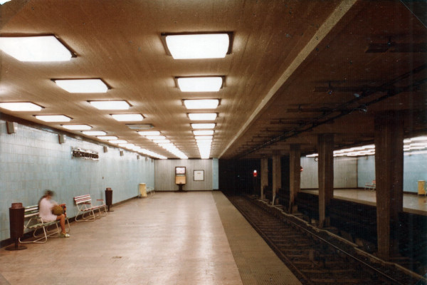 Budapest, M1 metró, Széchenyi fürdő, bélyegkép