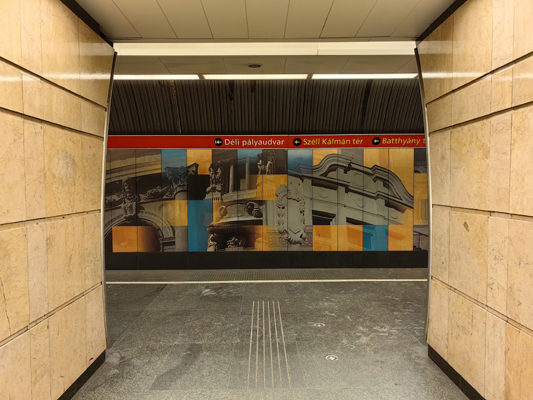 Budapest, M2 metró, Deák Ferenc tér, bélyegkép