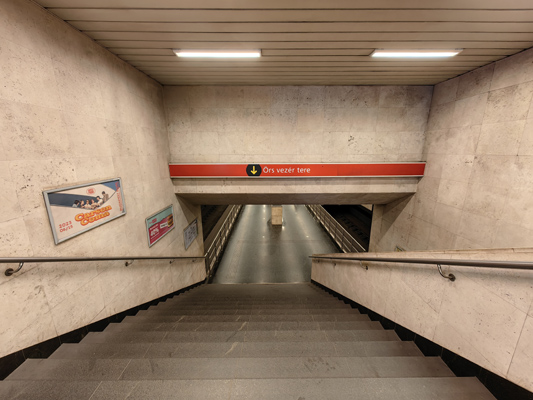 Budapest, M2 metró, Puskás Ferenc stadion, bélyegkép