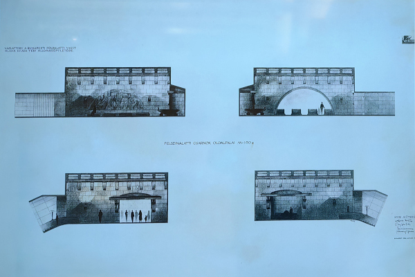 Budapest, M2 metró, Blaha Lujza tér, Sosemvolt Budapest, látványterv, bélyegkép