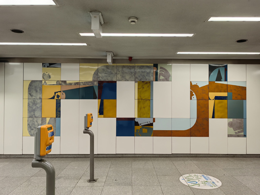 Budapest, M3 metró, Újpest-városkapu, bélyegkép