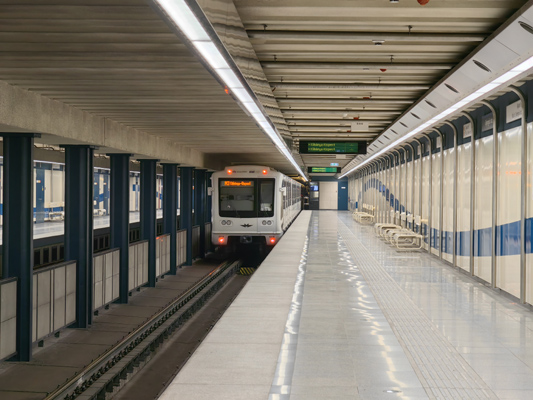Budapest, M3 metró, Gyöngyösi utca, bélyegkép