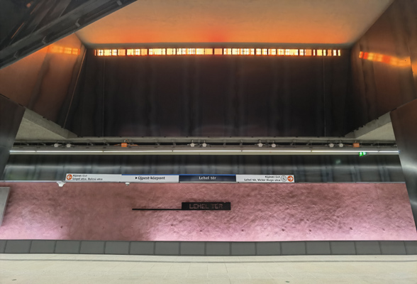 Budapest, M3 metró, Lehel tér, bélyegkép