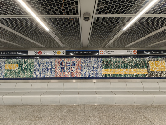 Budapest, M3 metró, Deák Ferenc tér, bélyegkép