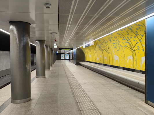 Budapest, M3 metró, Kálvin tér, bélyegkép