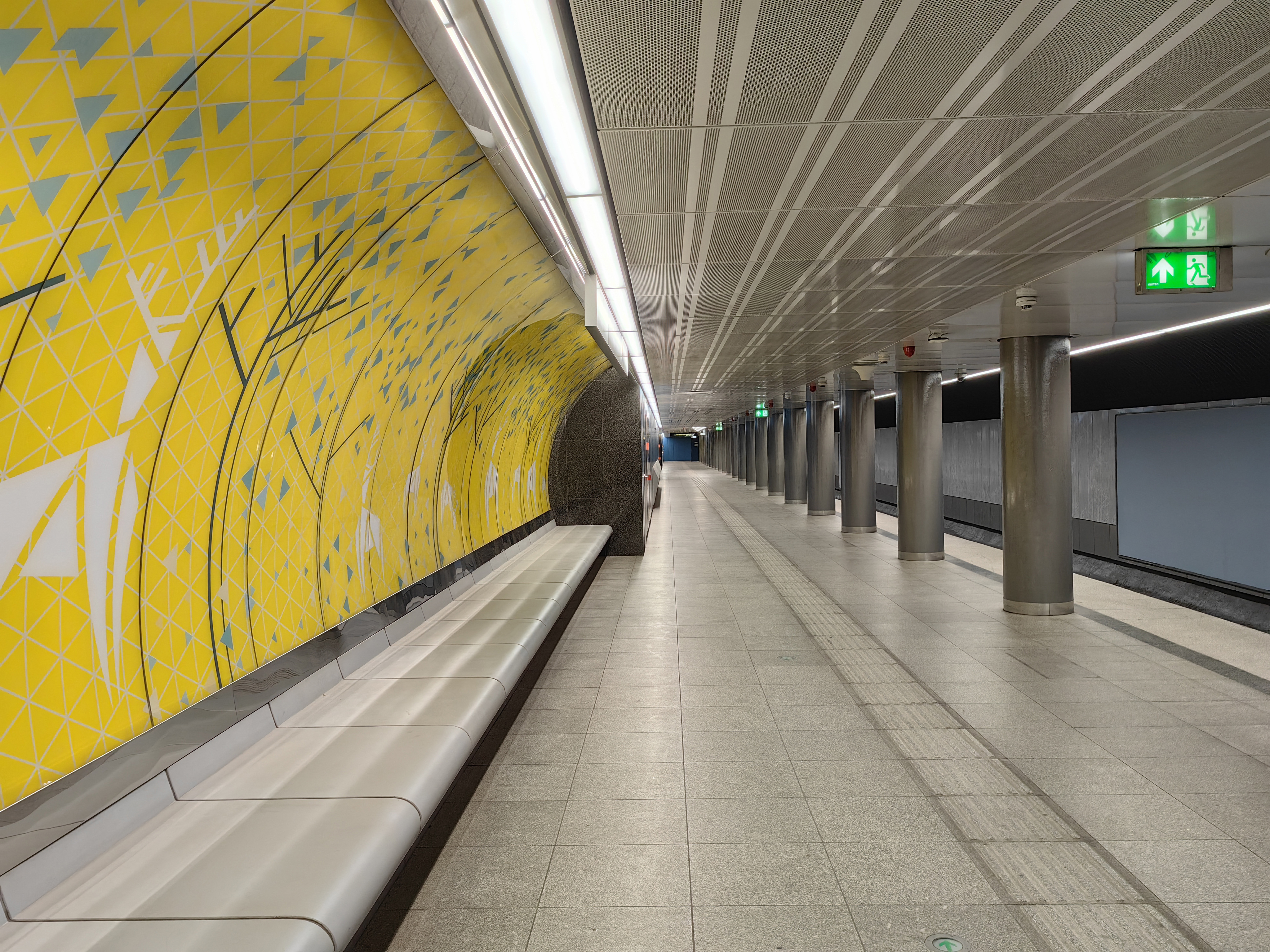 Budapest, M3 metró, Kálvin tér, bélyegkép
