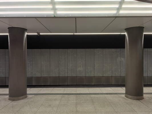 Budapest, M3 metró, Kálvin tér, bélyegkép