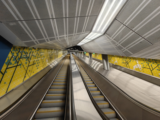 Budapest, M3 metró, Kálvin tér, bélyegkép