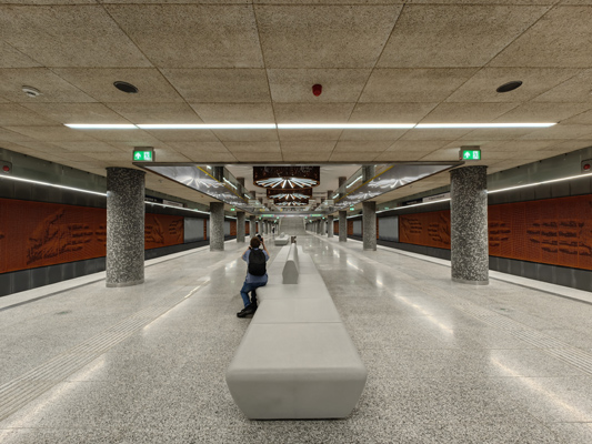 Budapest, M3 metró, Nagyvárad tér, bélyegkép