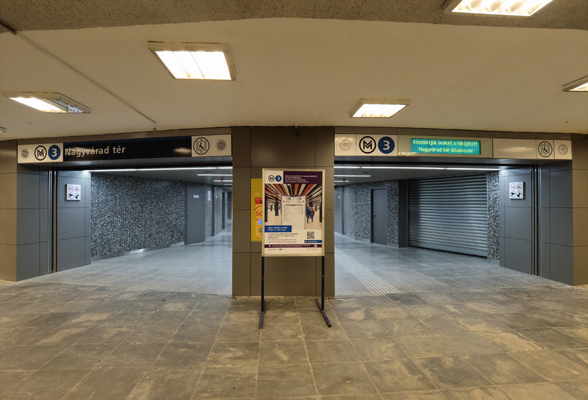 Budapest, M3 metró, Nagyvárad tér, bélyegkép