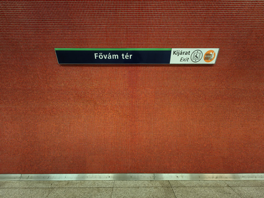 Budapest, M4 metró, Fővám tér, bélyegkép