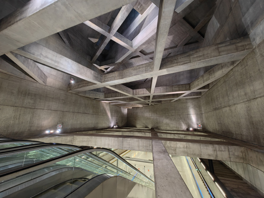 Budapest, M4 metró, Fővám tér, bélyegkép