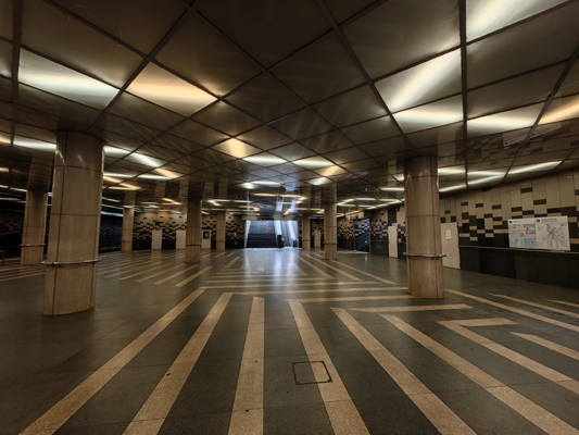 Budapest, M4 metró, Fővám tér, bélyegkép