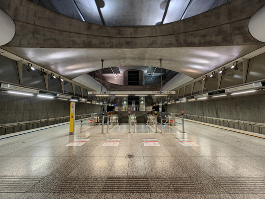 Budapest, M4 metró, Kálvin tér, bélyegkép