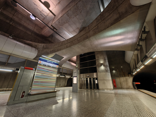 Budapest, M4 metró, Kálvin tér, bélyegkép