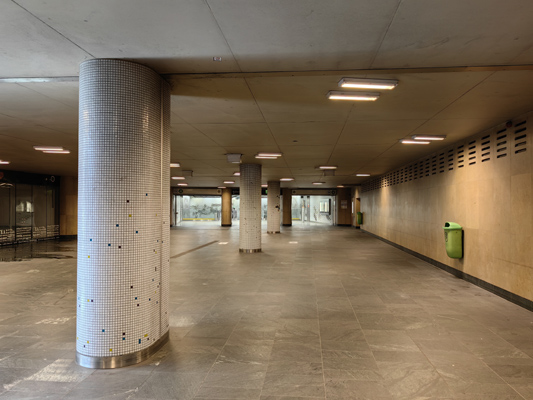 Budapest, M4 metró, Kálvin tér, bélyegkép