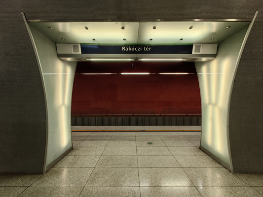 Budapest, M4 metró, Rákóczi tér, bélyegkép