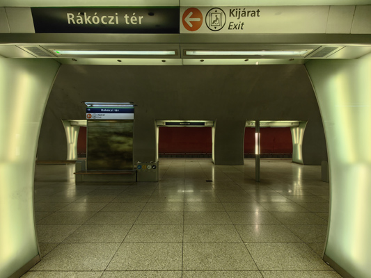 Budapest, M4 metró, Rákóczi tér, bélyegkép