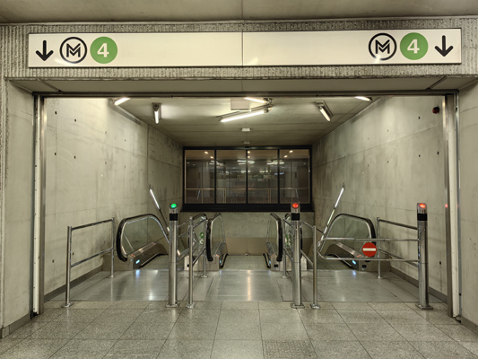 Budapest, M4 metró, Keleti pályaudvar, bélyegkép