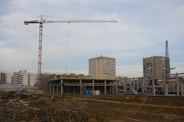 Budapest, M4 metró, járműtelep, bélyegkép